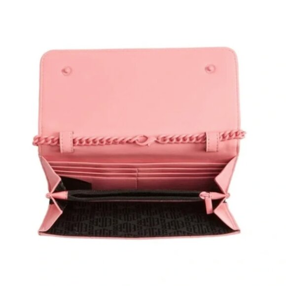 💖 Kurt Geiger Soho Drench Wallet Chain Shoulder Bag – Pink Quilted Leather - Picture 8 of 10